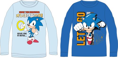 Sonic the hedgehog Ring copii tricou cu mânecă lungă, top 104-152 cm