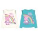 Purcelușa Peppa Rainbow copii tricou lung, top 92-116 cm