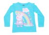 Purcelușa Peppa Rainbow copii tricou lung, top 92-116 cm