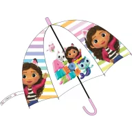   Gabby's Dollhouse A-meozing umbrelă transparentă semi-automată pentru copii Ø74 cm
