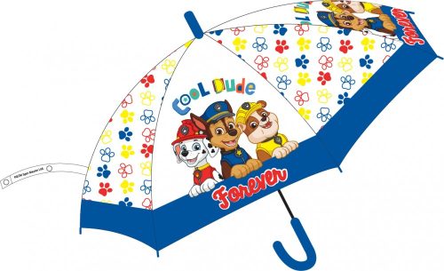 Patrula Cățelușilor copii umbrelă transparentă semi-automată Ø74 cm