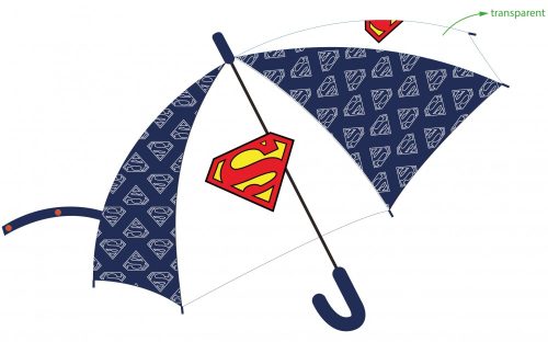 Superman copii umbrelă transparentă semi-automată Ø80 cm Superman copii umbrelă transparentă semi-automată Ø80 cm