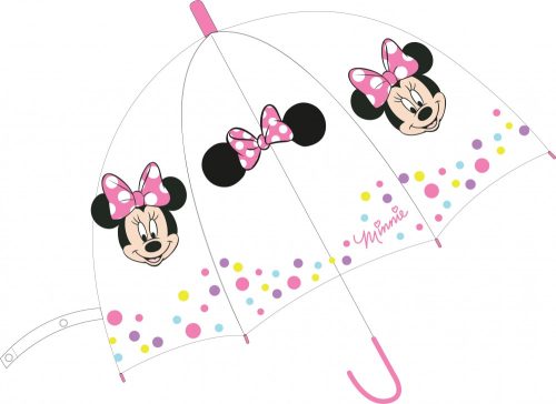 Disney Minnie copii umbrelă transparentă semiautomată Ø68 cm