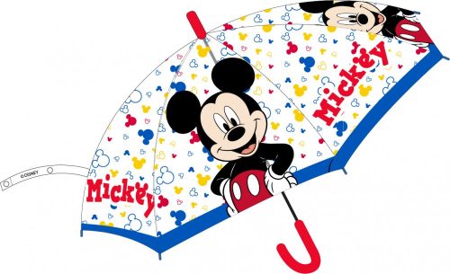 Disney Mickey copii umbrelă transparentă semiautomată Disney Mickey Ø74 cm