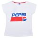 Pepsi White scurt pentru femei tricou, top XS-XL