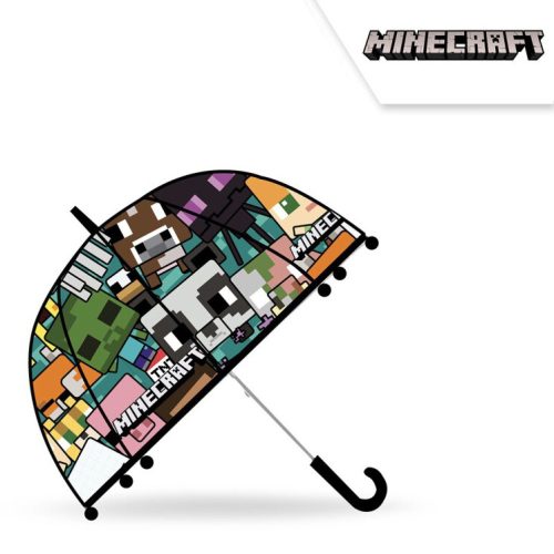 Minecraft copii umbrelă transparentă semiautomată Ø70 cm Minecraft copii umbrelă transparentă semiautomată Ø70 cm