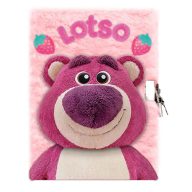   Disney Povestea Jucăriilor Lotso Strawberry Jurnal cu lacăt A5 din pluș 3D