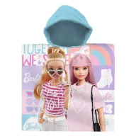 Barbie Together poncho prosop de plajă 60x120 cm