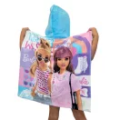 Barbie Together poncho prosop de plajă 60x120 cm