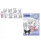 Hello Kitty Kuromi set de colorat cu autocolante