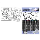 Hello Kitty Kuromi carte de colorat după numere