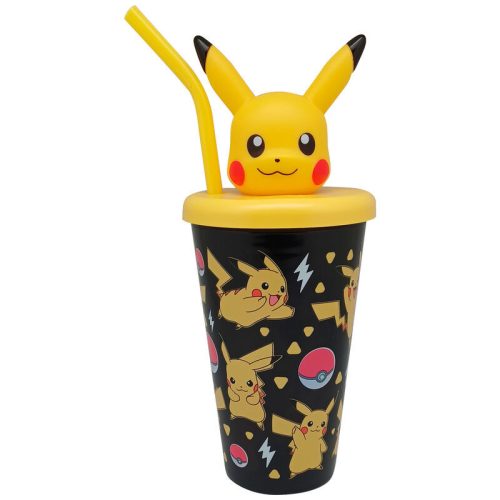 Pokémon Pikachu plastic 3D paiul pahar 443 ml