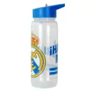 Real Madrid Hala sticlă cu pai de plastic 600 ml