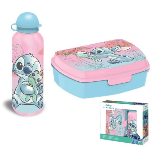 Disney Lilo și Stitch Cheeky cutie sandviș + Sticlă de apă din aluminiu set