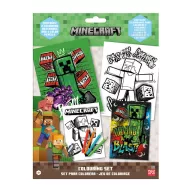 Minecraft Having a Blast set de colorat cu autocolante