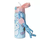 Disney Regatul de gheață Cinnamoroll Sticlă Hello Kitty din aluminiu cu pai și cârlig 600 ml