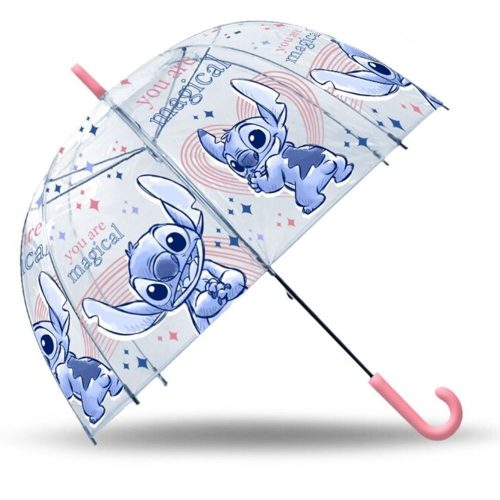 Disney Lilo și Stitch Magical copii umbrelă transparentă semiautomată Ø70 cm