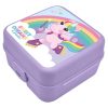 Unicorn Sweet Dreams cutie de prânz cu compartimente, cutie sandwich