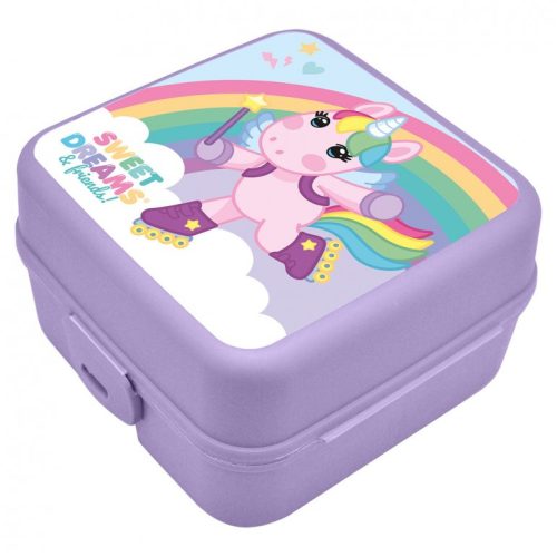 Unicorn Sweet Dreams cutie de prânz cu compartimente, cutie sandwich