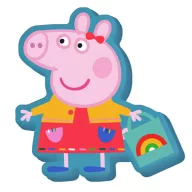 Purcelușa Peppa Shopping pernă decorativă 35 cm catifea