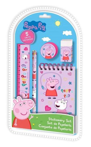 Purcelușa Peppa Jump Rope papetărie set de 5 piese