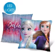   Disney Regatul de gheață Pernă cu LED, Pernă decorativă 40x40 cm
