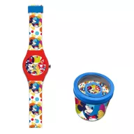 Disney Mickey  Bubble ceas analog în cutie metalică