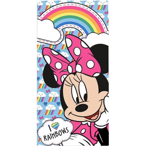 Disney Minnie Rainbows prosop de baie prosop de plajă 70x140cm