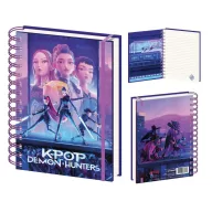   Fetele Kpop la vânătoare de demoni World Tour caiet spirală, caiet liniat A5