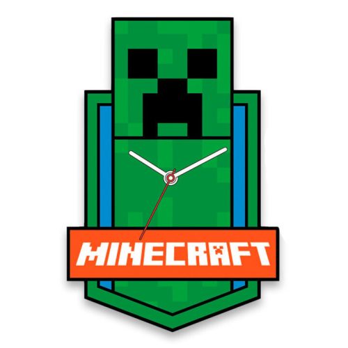 Minecraft Green Ceas de perete XL 50 cm