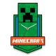 Minecraft Green Ceas de perete XL 50 cm