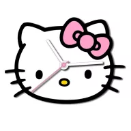 Hello Kitty Bow Ceas de perete XL 50 cm