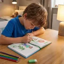 Minecraft Fight Caiet A/5 cu linii și ceas încorporat