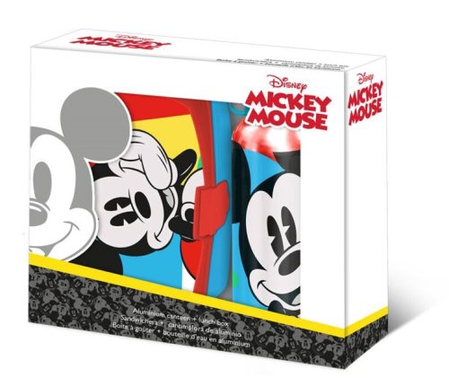 Disney Mickey cutie sandviș + Sticlă de apă din aluminiu set