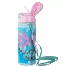 Disney Regatul de gheață Magical Sticlă de aluminiu cu pai și cârlig 600 ml