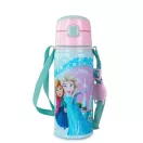 Disney Regatul de gheață Magical Sticlă de aluminiu cu pai și cârlig 600 ml