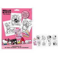 Hello Kitty Friends set de colorat cu autocolant