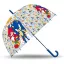 Sonic Ariciul Gold Rings Umbrelă semi-automată transparentă pentru copii Ø70 cm