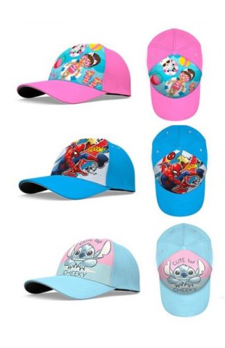 Disney Lilo și Stitch Mix Șapcă de baseball pentru copii Disney Lilo și Stitch, Omul Păianjen, Casa de păpuși a lui Gabi