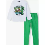 Minecraft pijamale lungi pentru copii 6-12 ani
