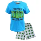 Minecraft pijamale scurte pentru copii 6-12 ani