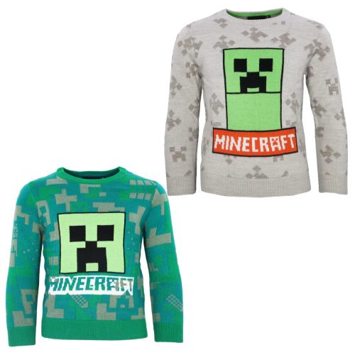 Minecraft copii pulover tricotat 6-12 ani