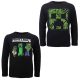 Minecraft Dark tricou lung pentru copii, top 8-12 ani