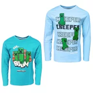   Minecraft Creeper tricou copii cu mânecă lungă, top 6-12 ani
