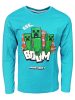 Minecraft Creeper tricou copii cu mânecă lungă, top 6-12 ani
