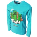 Minecraft Creeper tricou copii cu mânecă lungă, top 6-12 ani