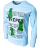 Minecraft Creeper tricou copii cu mânecă lungă, top 6-12 ani