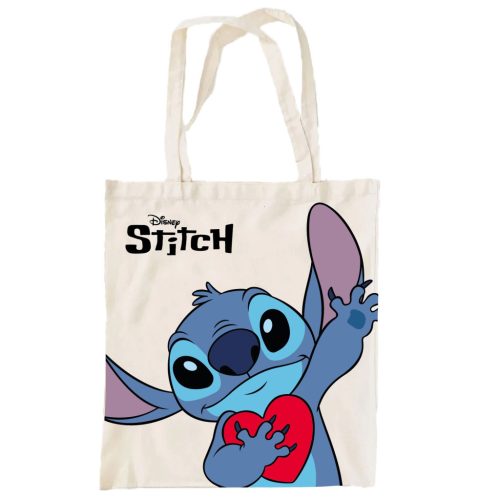 Disney Lilo și Stitch Heart geantă de pânză pentru cumpărături 44 cm