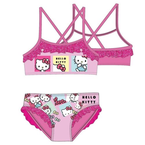 Hello Kitty Bows costum de baie pentru copii, bikini 3-8 ani