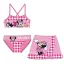 Disney Minnie  Checkered set bikini și fustă pentru copii 4-10 ani